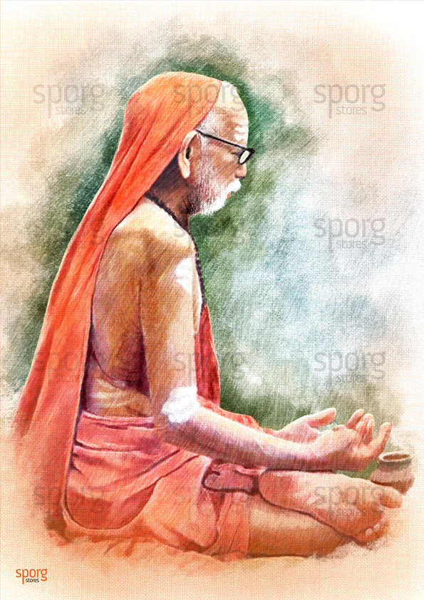buy maha periyava posters online from sporgstores.in maha periyava painting