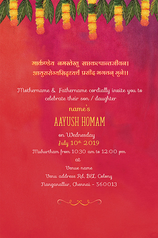 Aayush Homam Invitation - SSOC01