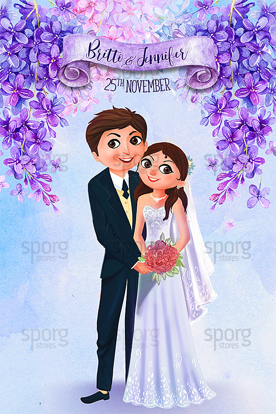 Illustrated Christian Wedding Invitation online