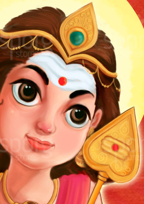 little-muruga-with vel-closeup-பால முருகன் 