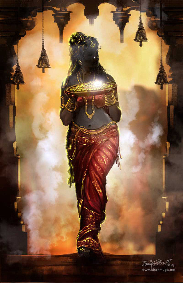 Draupadi Art Print - Venmurasu Posters