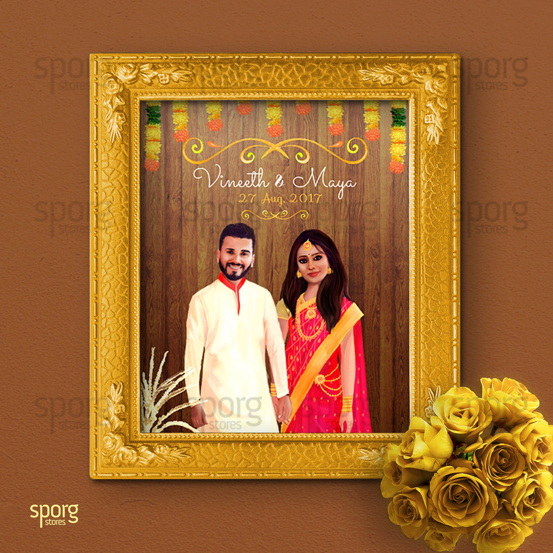 Illustrated Indian wedding invitation - From concept to card