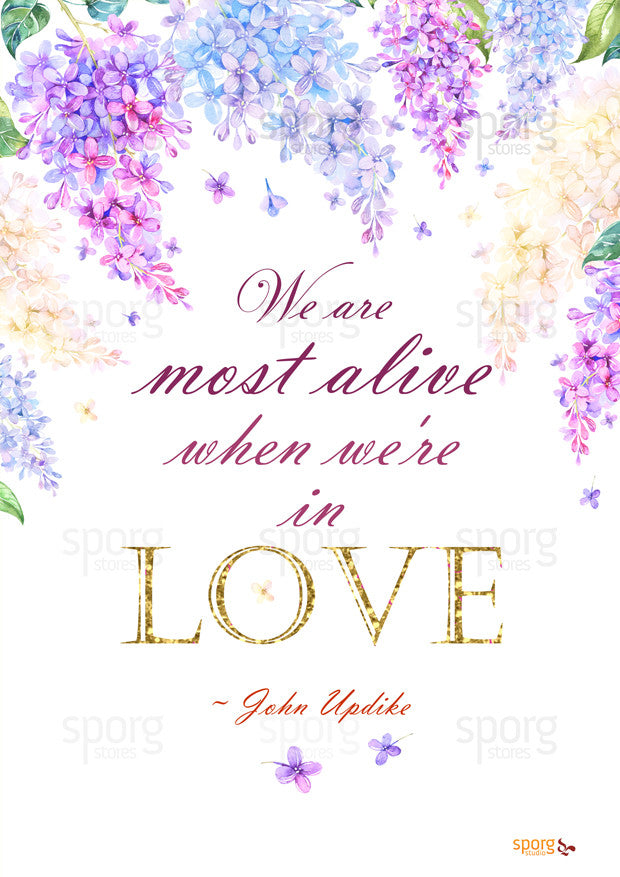 John Updike Love Quotes Poster - Buy Online 